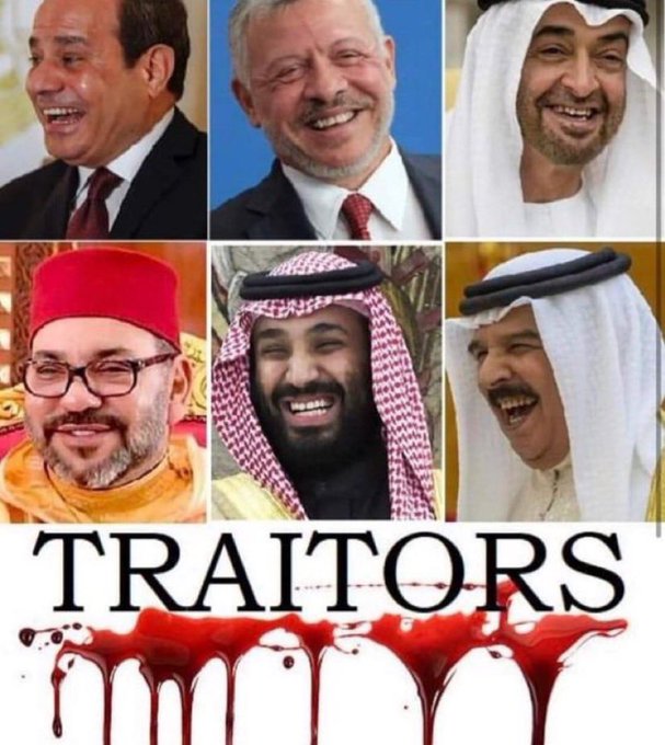 AndyRogers07's tweet photo. Can't the silent Arabs see that their blood is worthless.
What will prevent the ZioJoos from treating the rest of Arabs in the surrounding countries the same way they treat the Palestinians if they get the chance⁉️ 
Why is FEAR freezing the idiot Arab Leaders from taking action? https://t.co/2vlUrDJ2ko