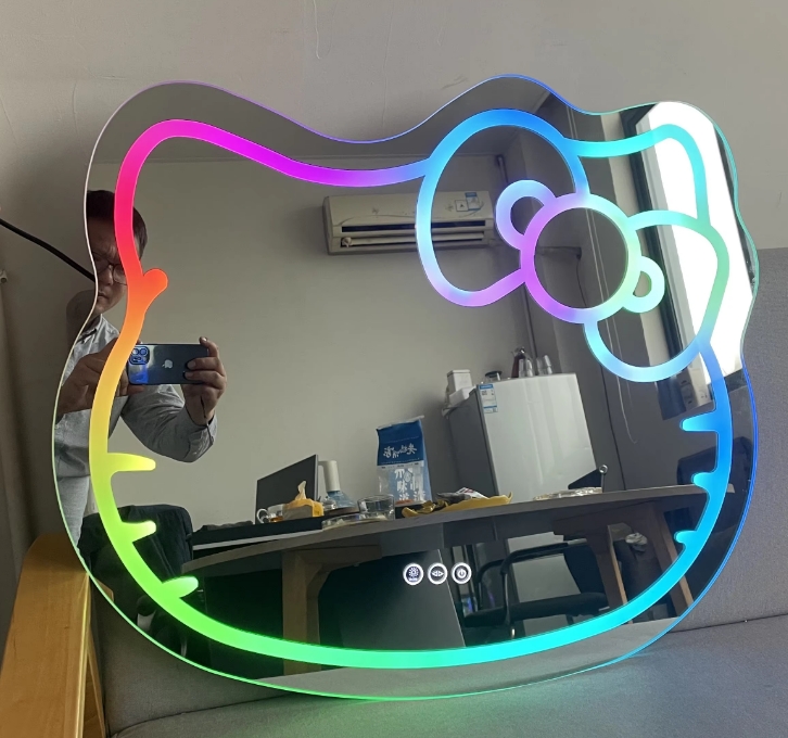Rosa_luck_glass's tweet image. led mirror multi colors Irregular Makeup vanity mirror Decorative Mirrors for bedrooms 
welcome to buy, whatsapp: 008618713957925
#hellokitty #hellokittystuff #hellokittymirror #hellokittymirror #ilovehellokitty #hellokittymafia  #bedroommirror #mirrowall #defoggingmirror