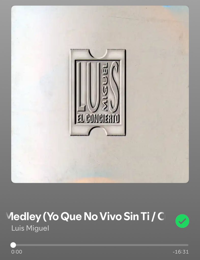 95alexiscortes's tweet photo. El Medley de Luis Miguel dura 16:31, pero se disfruta toda la vida 😌 https://t.co/Zm5Y48YzVL