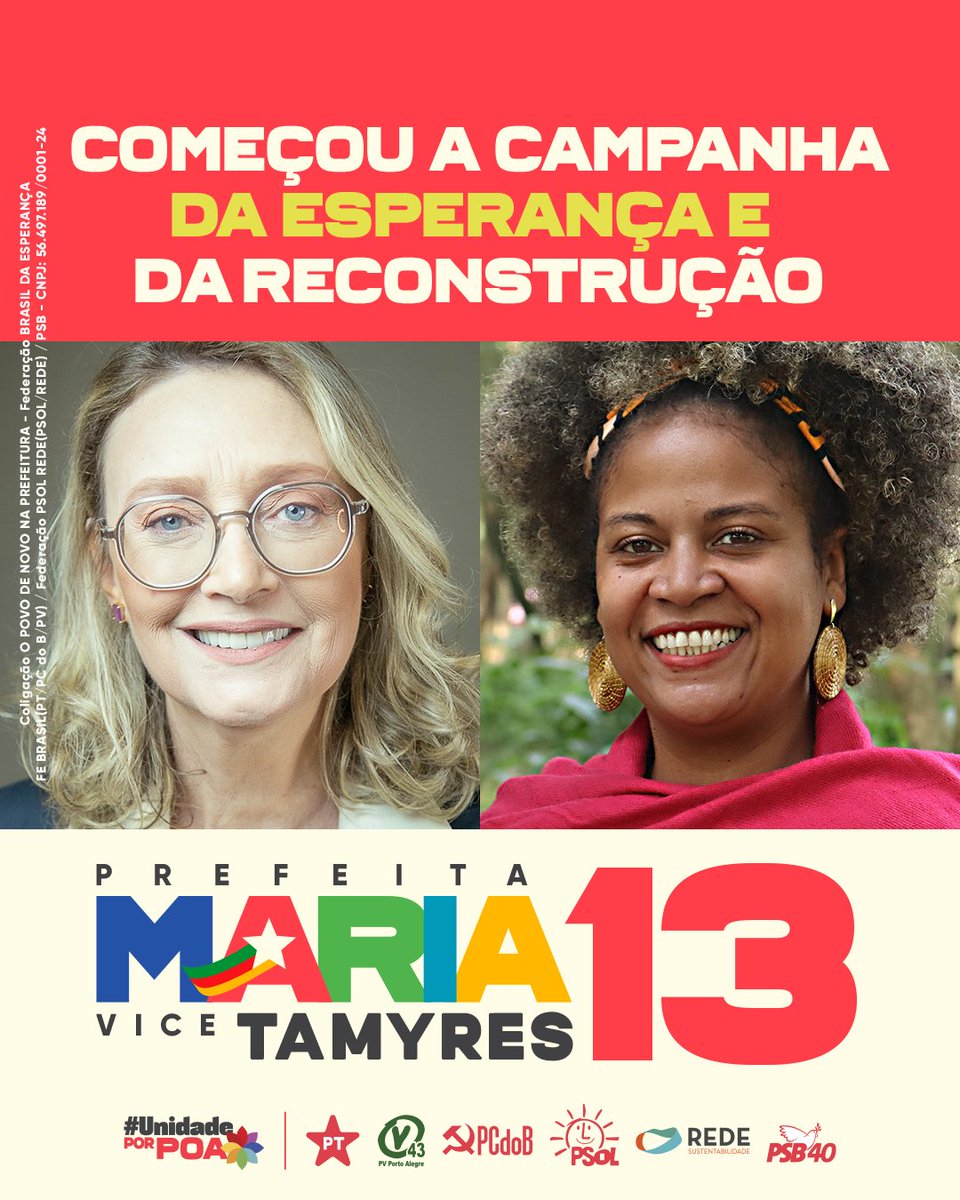 mariadorosario's tweet photo. Agora é Ação e ❤️ por uma Porto Alegre onde a prioridade seja o cuidado com as pessoas! 

#UnidadeporPOA #PovonaPrefeitura #AçaoEcoraçao https://t.co/IpXNkJFxsd