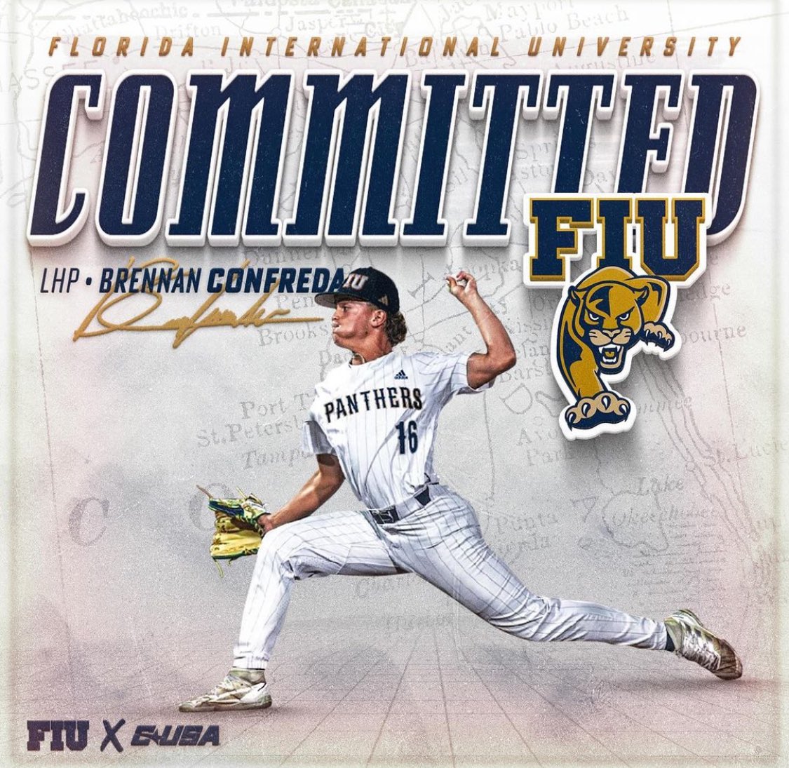 FBH_Angels's tweet photo. Congratulations to Brennan Confreda 2025 on his commitment to play at Florida International University. 

Extremely proud of you! Your hard work and dedication to perfecting your craft is unmatched. You're a bulldog on the mound. Keep grinding kid! https://t.co/obbF9IZvbG