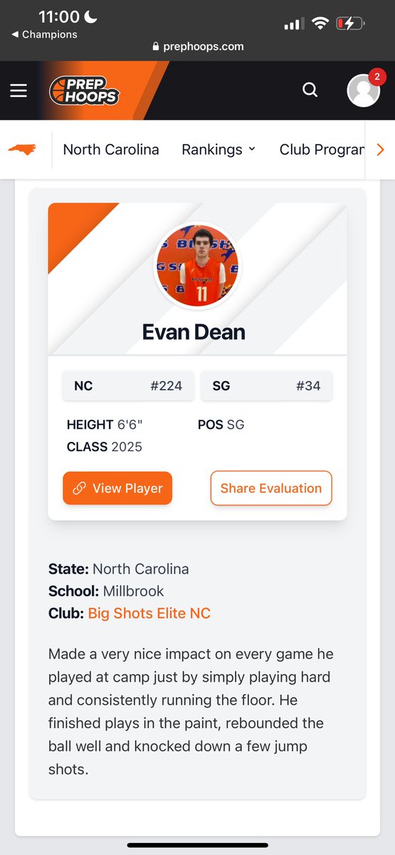 Evan Dean (@evan_dean13) on Twitter photo Appreciate the write up <a href="/PrepHoopsNC/">Prep Hoops North Carolina</a>
<a href="/MillbrookMBB/">Millbrook Men’s Basketball</a> <a href="/coachwhitfaye/">Whit Holcomb-Faye</a> Appreciate the write up <a href="/PrepHoopsNC/">Prep Hoops North Carolina</a>
<a href="/MillbrookMBB/">Millbrook Men’s Basketball</a> <a href="/coachwhitfaye/">Whit Holcomb-Faye</a>