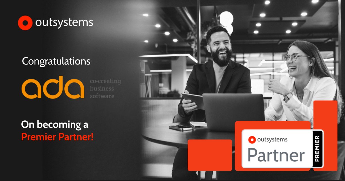 theailowcodelab's tweet image. #OutSystemsPartner @ADAICT has reached the milestone of Premier Partner status! Thank you for your commitment and the great cooperation. We look forward working with you in 2024 and beyond.