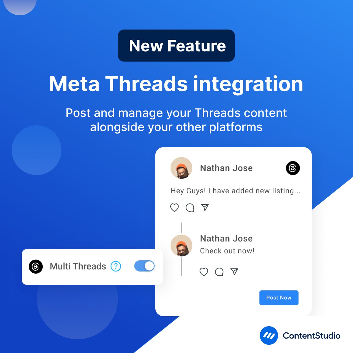 ContentStudioio's tweet image. At ContentStudio, we&apos;re constantly working to enhance your social media management experience. 🌟

We&apos;re thrilled to announce our latest update, packed with features you&apos;ve been asking for! 🤗 🔥

What&apos;s new:👇

#ContentStudio #TikTokcontent #NotificationbasedPublishing #Threads