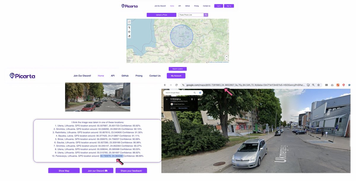 picarta.ai v2

After the update, the service allows to search through small areas on the map, with a radius of a few kilometres (or a few tens of kilometres). 

Thanks to this, much greater accuracy in determining the coordinates of the photo is achieved.

#geoint
