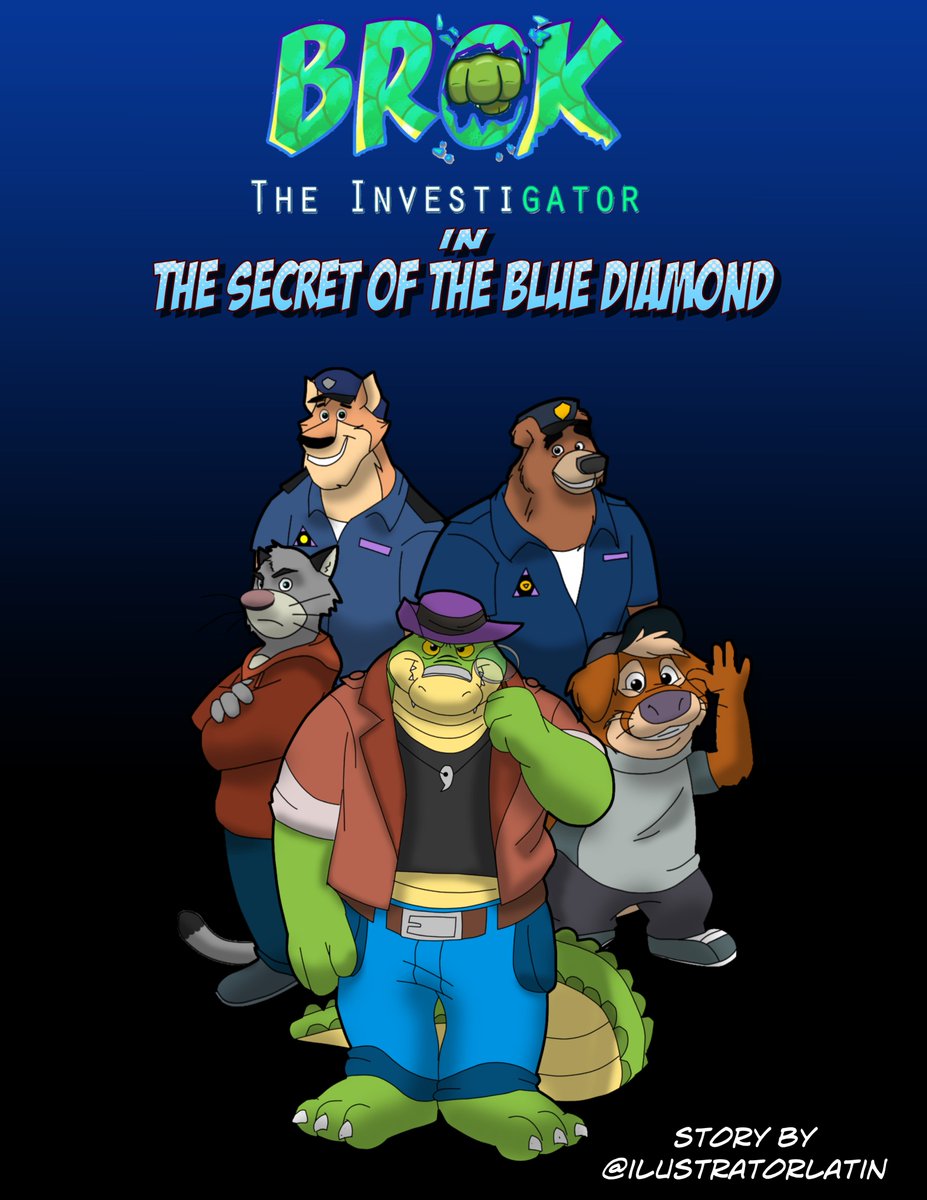 IlustratorLatin's tweet photo. Hello everyone, today I am launching a new comic: Brok The Investigator in the Secret of the Blue Biamond. A story I made for all of you. I hope you like it. Brok and all characters are property of @COWCATGames 
#brok #cowcatgames #graff #RJ #sin #ott https://t.co/aSnldj2jQY