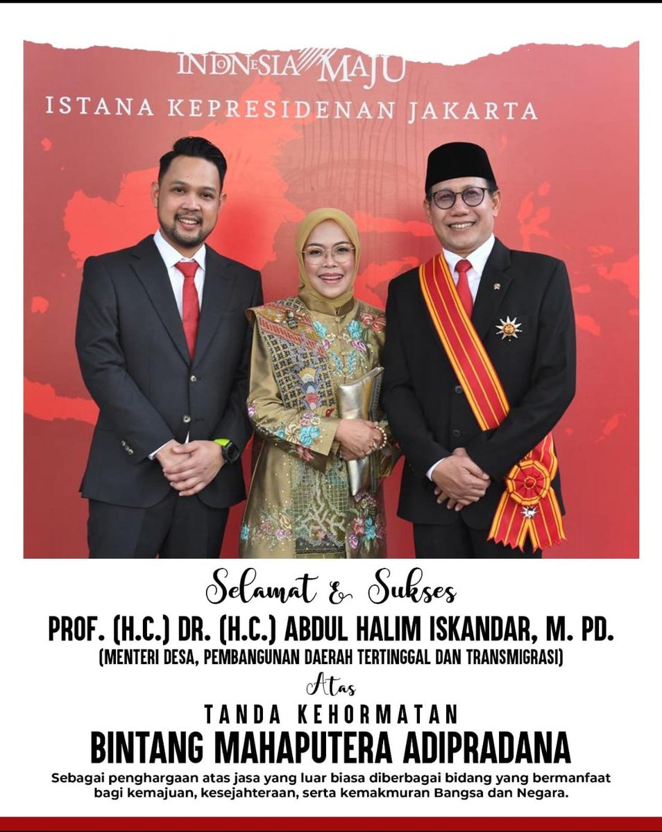 IyanDoe's tweet photo. Selamt Gus 😎

#SelamatGusHalim
#PrestasiGusHalim
#ApresiasiindonesiauntukGusHalim

@jokowi 
@prabowo
@gibran_tweet
@halimiskandarnu
@Kemendespdtt
@malik_haramain
@imansyukri
@taufikmadjid71
@yusradaridesa 
@azzameldzikrie 
@tppkemendes https://t.co/sPtirqWohf