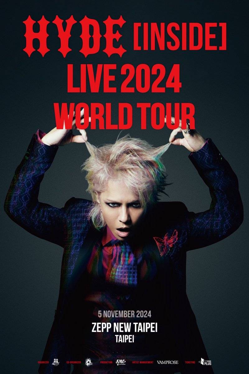 freeplanetml's tweet image. HYDE [INSIDE] LIVE 2024 WORLD TOUR

10月06日 釜山 2024 BUSAN INTERNATIONAL ROCK FESTIVAL
11月05日 台北 Zepp New Taipei
11月07日 香港 MacPherson Stadium
11月27日 New York Brooklyn steel
11月30日 Los Angeles THE NOVO
And more…

※詳細は後日発表！