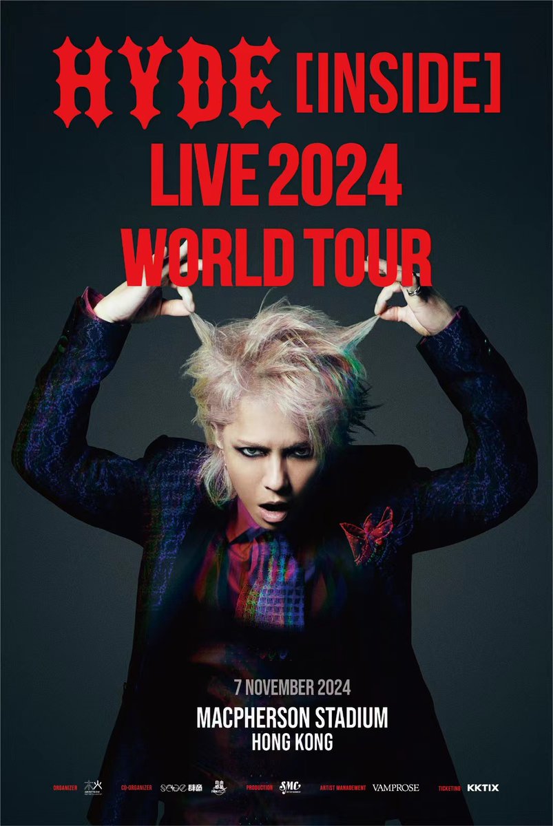 freeplanetml's tweet image. HYDE [INSIDE] LIVE 2024 WORLD TOUR

10月06日 釜山 2024 BUSAN INTERNATIONAL ROCK FESTIVAL
11月05日 台北 Zepp New Taipei
11月07日 香港 MacPherson Stadium
11月27日 New York Brooklyn steel
11月30日 Los Angeles THE NOVO
And more…

※詳細は後日発表！