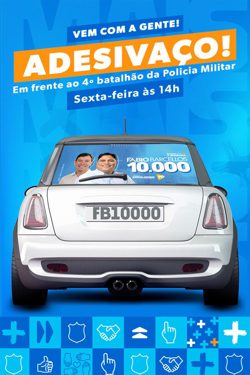 FABIOBARCELLOVV's tweet photo. ➡️ Convite Especial:

É com grande entusiasmo que convidamos você para participar do Adesivaço em apoio à reeleição do Vereador Fábio Barcellos🚘

O evento será realizado hoje, às 14h, no bairro Ibes em nosso COMITÊ CENTRAL (Em frente ao Batalhão da PM)📌 https://t.co/0NiDdWFt0g