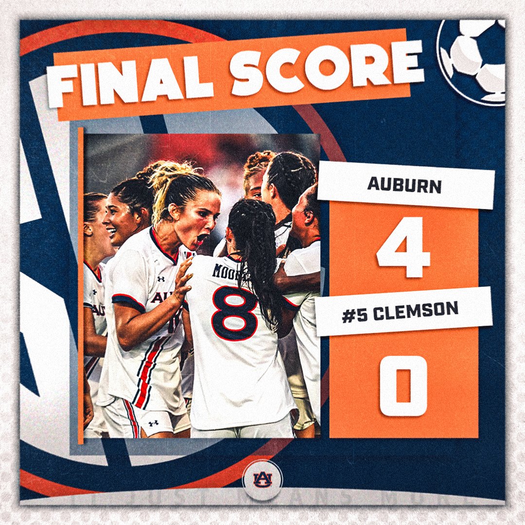 TOP 5 DOMINATION 🚨

<a href="/AuburnSoccer/">Auburn Soccer</a> x #ItJustMeansMore