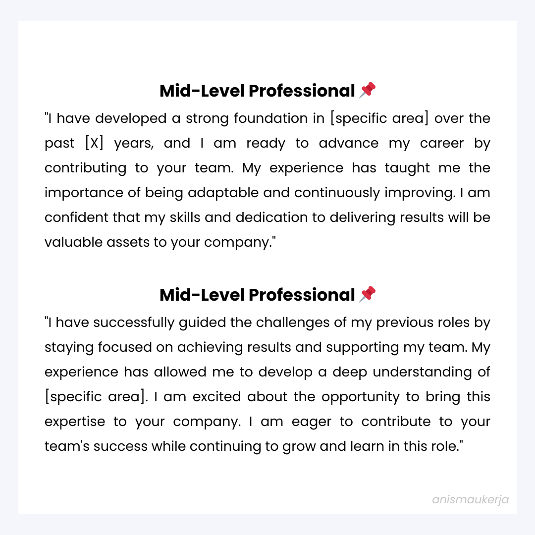anssxh's tweet photo. "Why Should We Hire You?" for Fresh Graduates and Mid-Level Positions📌