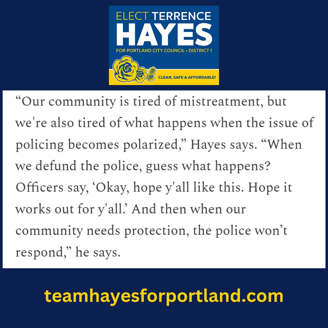 Hayes4Portland's tweet photo. Thank you for the coverage @majaVharris. I truly feel my message is what real East Portlanders believe in and we will see that at the polls in November!
#district1 #bringbacktheroses #teamterrence #communityfirst #portland #orpol
Link to full article: https://t.co/heDbcxBbdV https://t.co/TDtWB5CllL