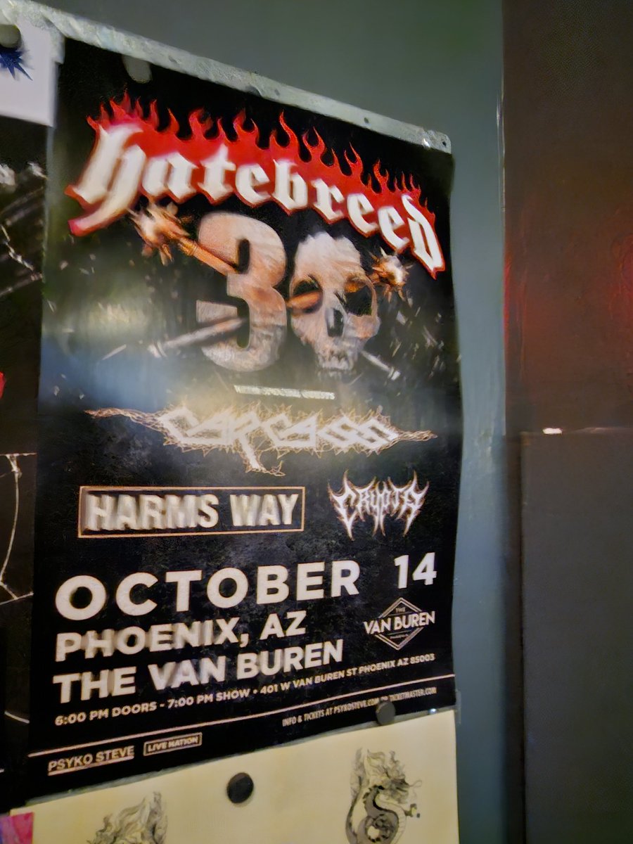 EaracheRecords's tweet image. Let&apos;s gooooo
#hatebreed #carcass