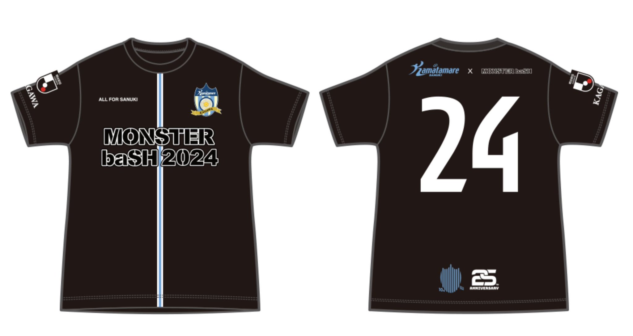 カマタマーレ讃岐 × モンスターバッシュ 2024限定コラボシャツ　サイズM MONSTER baSH on X: 