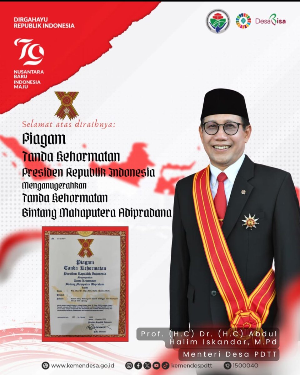 m24bduh's tweet photo. Alhamdulillah

#SelamatGusHalim
#PrestasiGusHalim
#ApresiasiIndonesiauntukGusHalim

@jokowi 
@prabowo
@gibran_tweet
@halimiskandarnu
@Kemendespdtt
@malik_haramain
@imansyukri
@taufikmadjid71
@yusradaridesa 
@azzameldzikrie 
@tppkemendes https://t.co/sm8J2vFHki