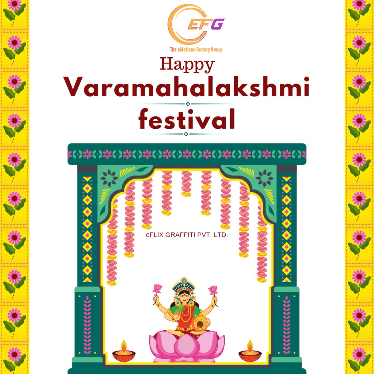 Sending warmest wishes on the Varamahalakshmi Festival! May Goddess Lakshmi’s blessings brighten your life and lead you towards a future filled with happiness and prosperity. #Varamahalakshmi #FestivalOfProsperity