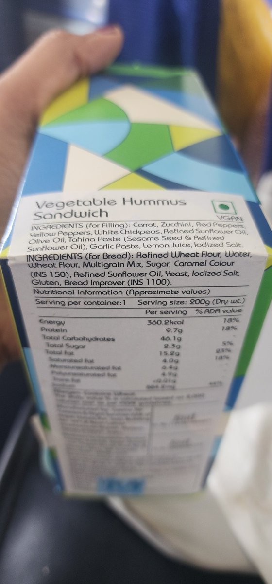 NhsSheryl's tweet photo. This is what I get when I book a healthy meal on #indigoairlines Refined flour bread and the sandwich was stale. The crew had nothing else to offer and unfortunately had to discard it
#indigo you really need to work on your meals. Consult qualified dietitians who can help. https://t.co/lFvpoBNDm3