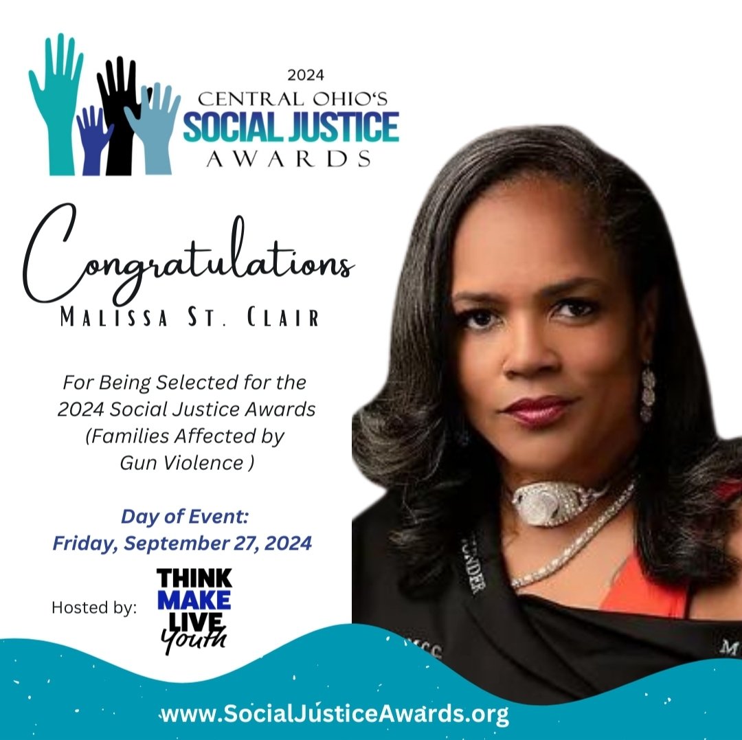 Thank you to all who recognize the 🧡 work of Mothers Of Murdered Columbus Children! Thank you to Founder Karla Harris . Thank you to all the mothers who fight through the unimaginable pain and put it to purpose. This recognition is for each of you. 
Thank you Think Make Live