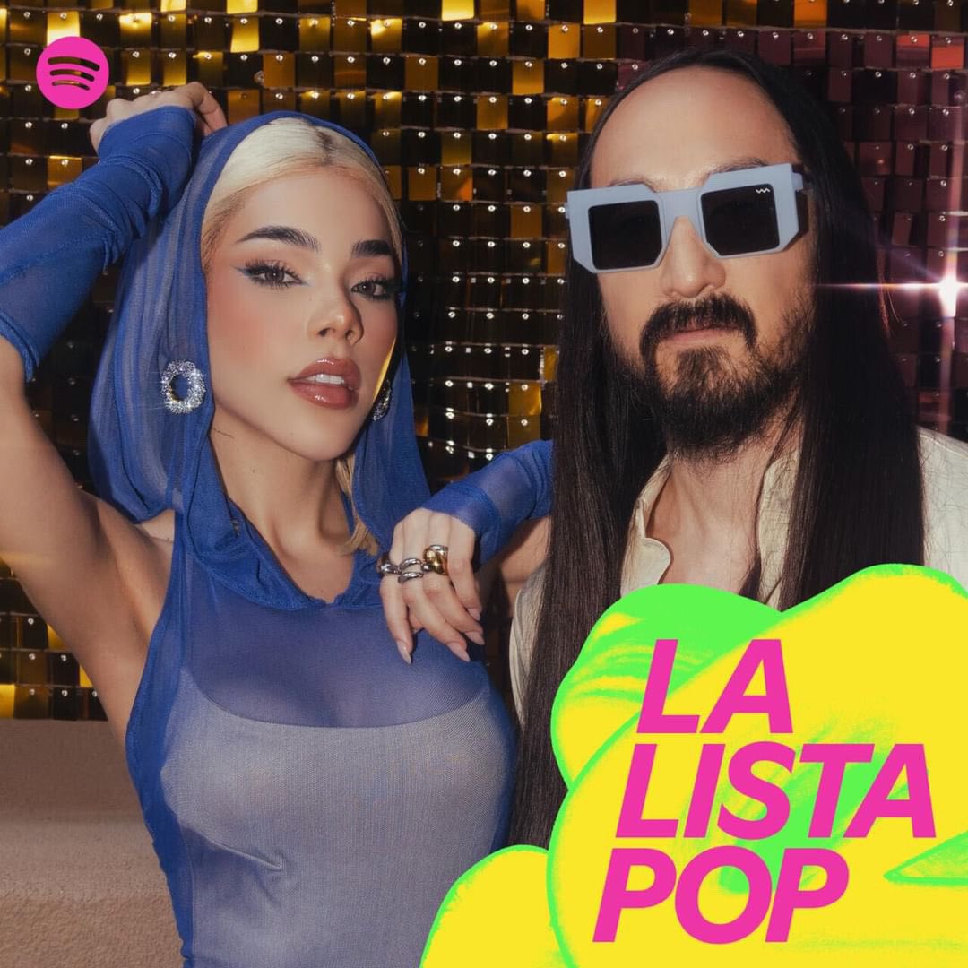 KeninisMx's tweet image. Kenia OS &amp;amp; Steve Aoki son portada de ‘La Lista Pop’ con “REPLAY” en Spotify.
