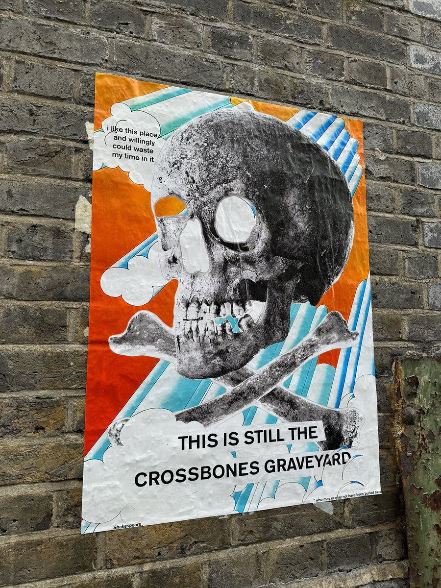 GraceReeve's tweet image. ‘The Outcast Dead and Alive’ airs at 11:45am this morning on BBC Radio 4, and is then accessible anytime on BBC Sounds.
It’s an ode to Crossbones; the Goose, the Garden, and the community that protects them.