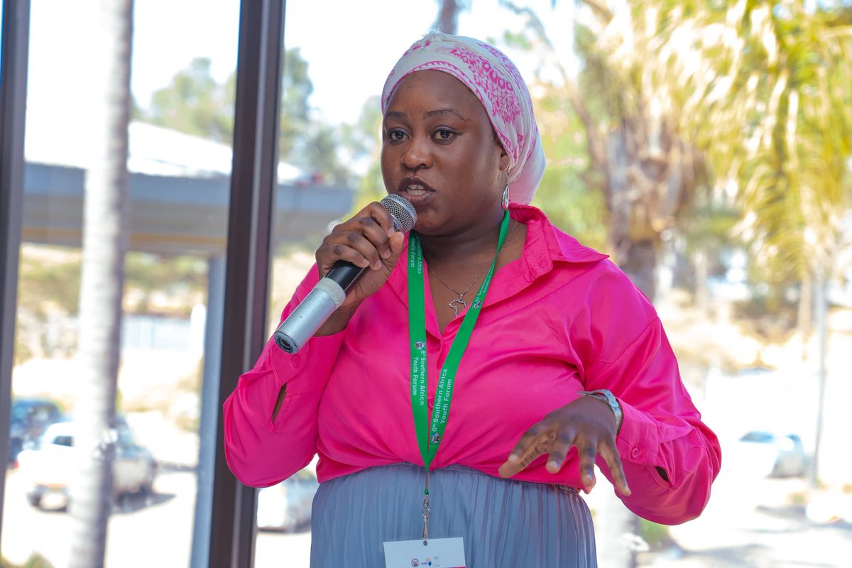 SAYoF_DISABLITY's tweet photo. During the #6thSouthernAfricaYouthForum @MWekwanemangwe advocated for tailored models to reach young people in mining areas for Malaria and NTDs education. 
#SouthernAfricaYouth https://t.co/Xh95IuBZxp