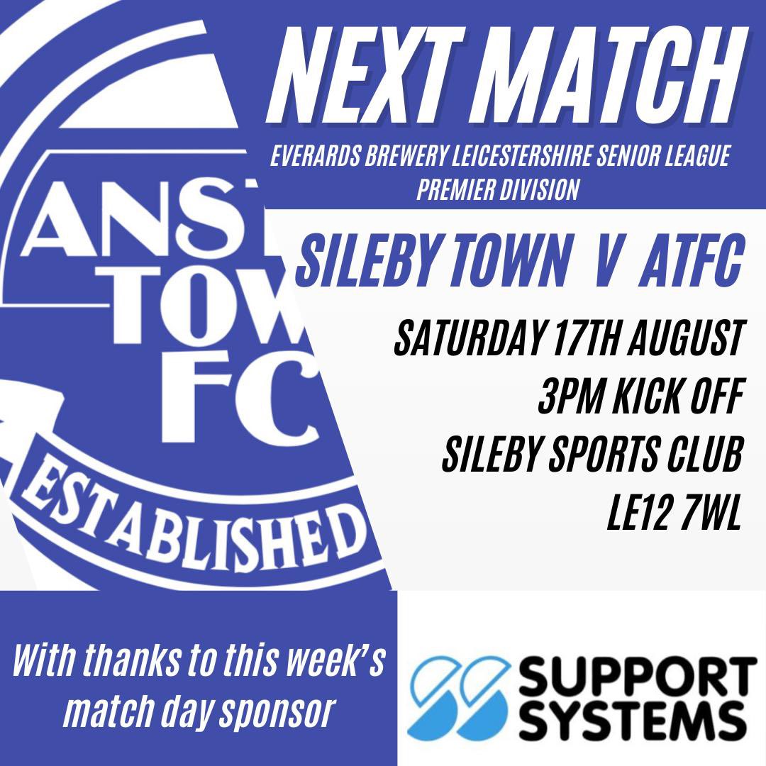Quick turn around from Wednesday as we make our way over to Sileby Town for our next fixture. Thanks to our match day sponsor Support Systems for sponsoring the game #UTT