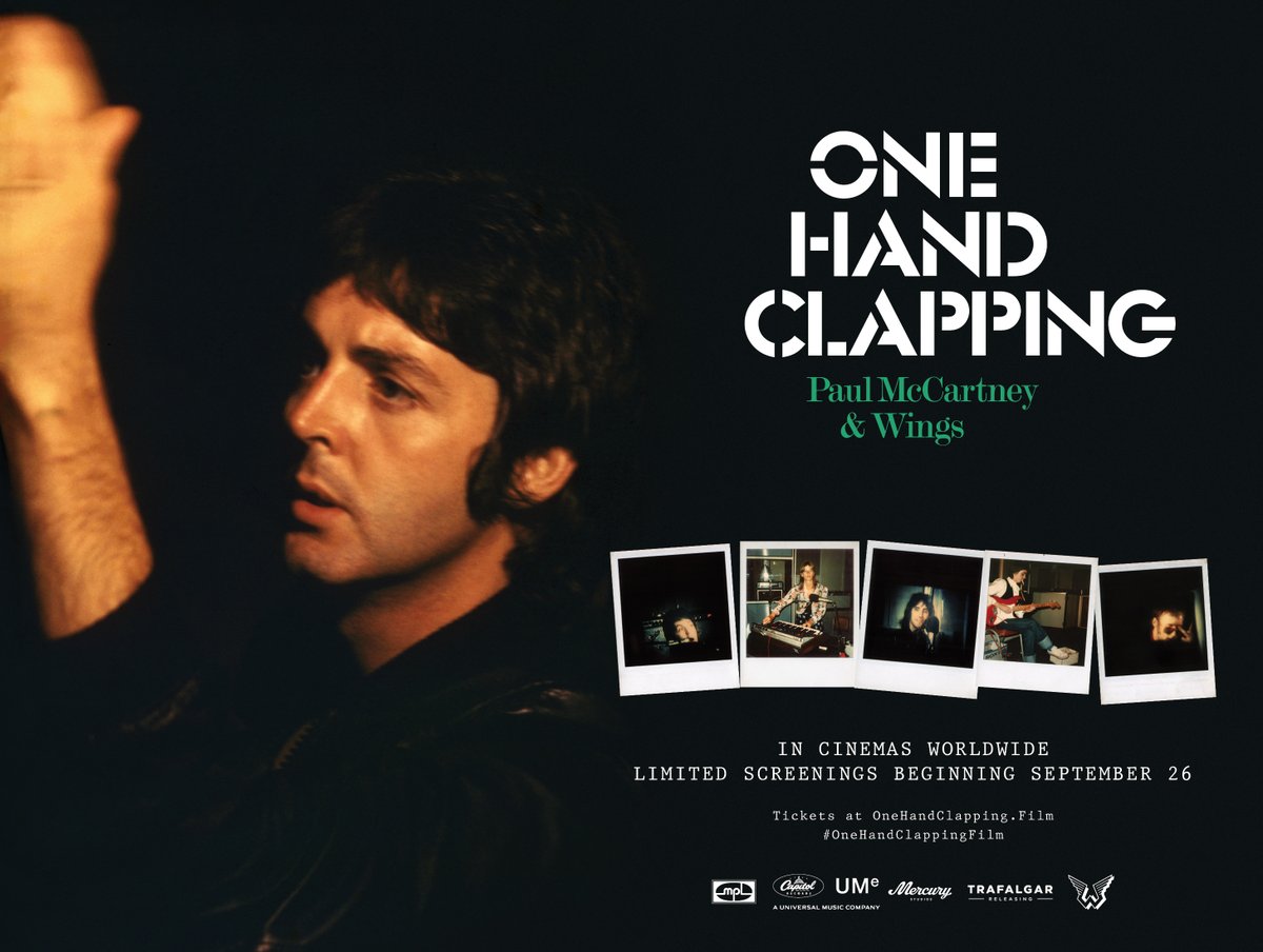 ONE HAND CLAPPING | PAUL MCARTNEY &amp; WINGS 🎸 🥁

Screening for two nights only on the 26th and 29th of September, this extraordinary film captures the moment when Paul McCartney and Wings found and defined their signature sound.

tynesidecinema.co.uk/event/paul-mcc…

#OneHandClapping