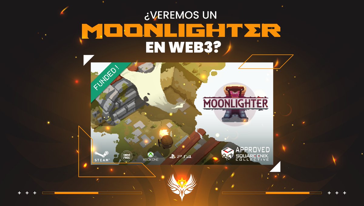 🌙 Moonlighter en versión web3: Un ARPG roguelike con mecánicas de shopkeeper que tiene todo el potencial para ser un éxito en el mundo web3.

🧵 Te explico por qué en el hilo.