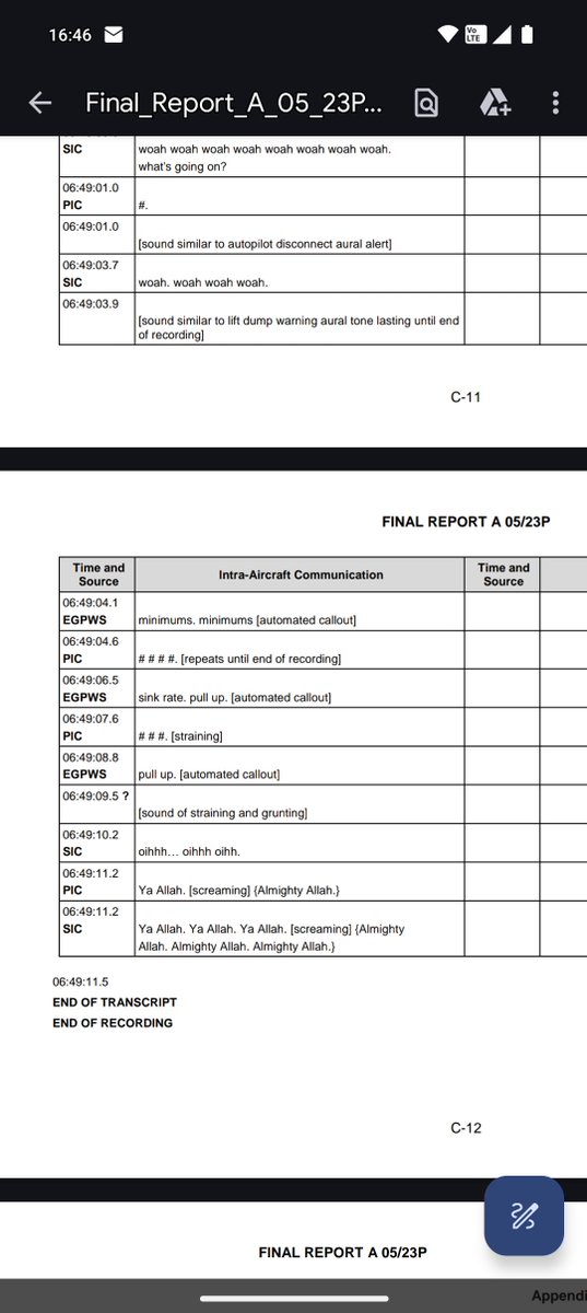 amiruddinarif_'s tweet photo. Elmina crash final report. Meremang baca Last words from the capt (PIC) and co-pilot (SIC) 🥺🙁 https://t.co/DQuqsmO1ga