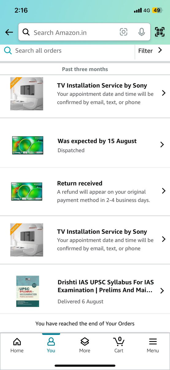 MJNOThIngEasy's tweet photo. #amazon @amazonIN @PrimeVideoIN 

on of the worst amazon in sale give huge discount after sale they could do not delivered the iteam and asking for book again 

t https://t.co/1u0szWEVcB