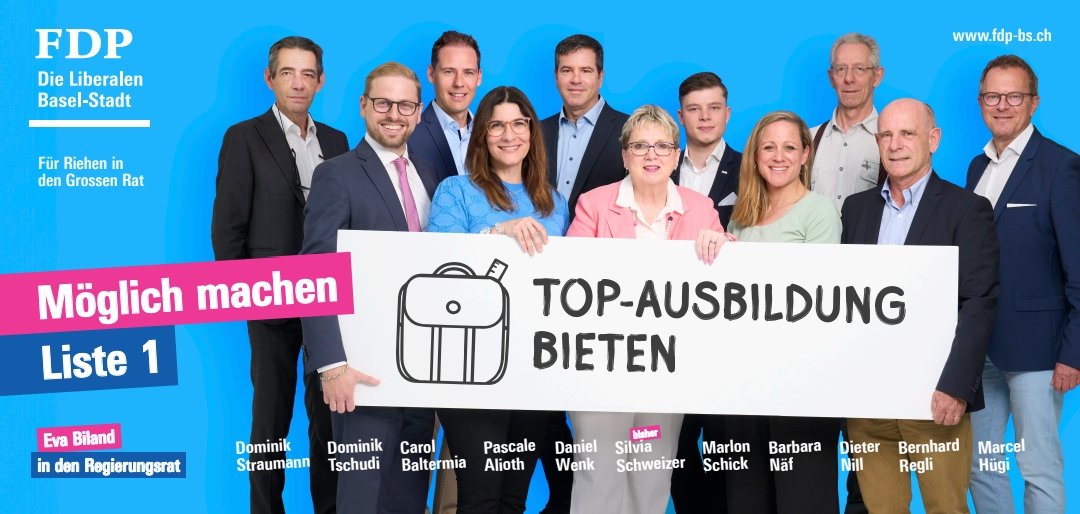 FDP Riehen-Bettingen (@fdpriehen) on Twitter photo Wir freuen uns, für #Riehen in den Wahlkampf zu starten und setzen uns für gute Bildungschancen und eine starke Schule für allr ein. #Basel-Stadt braucht mehr #Riehen und mehr #FDP. <a href="/FDPBasel/">FDP Basel-Stadt</a> <a href="/FDP_Liberalen/">FDP Schweiz</a> Wir freuen uns, für #Riehen in den Wahlkampf zu starten und setzen uns für gute Bildungschancen und eine starke Schule für allr ein. #Basel-Stadt braucht mehr #Riehen und mehr #FDP. <a href="/FDPBasel/">FDP Basel-Stadt</a> <a href="/FDP_Liberalen/">FDP Schweiz</a>