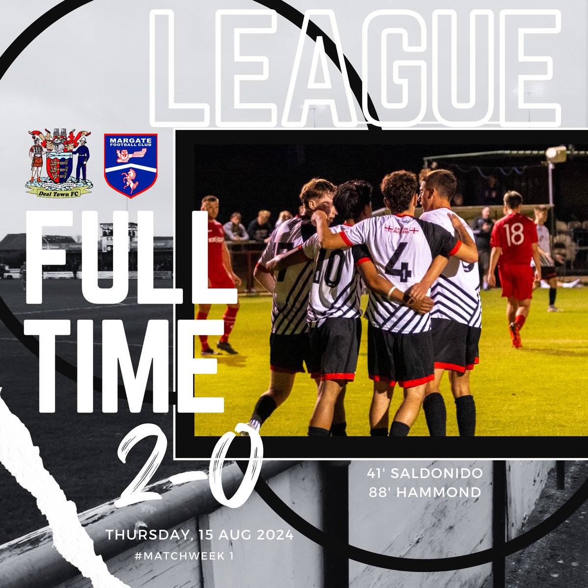 DTFCU23s's tweet photo. First 3 points of the season in our first game ⚫️⚪️ https://t.co/M33iflepFE