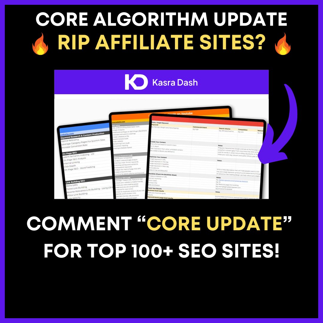 I’m not sure if I should share this… 🤔

But I’ve analyzed 300+ sites and found EXACTLY what’s working in SEO, especially for affiliate sites.

Want the list of winning sites? 🚀

ONLY for the next 24 hours, I’m giving it away for FREE! ✅

Follow me (so I can DM)
Like &amp; Retweet