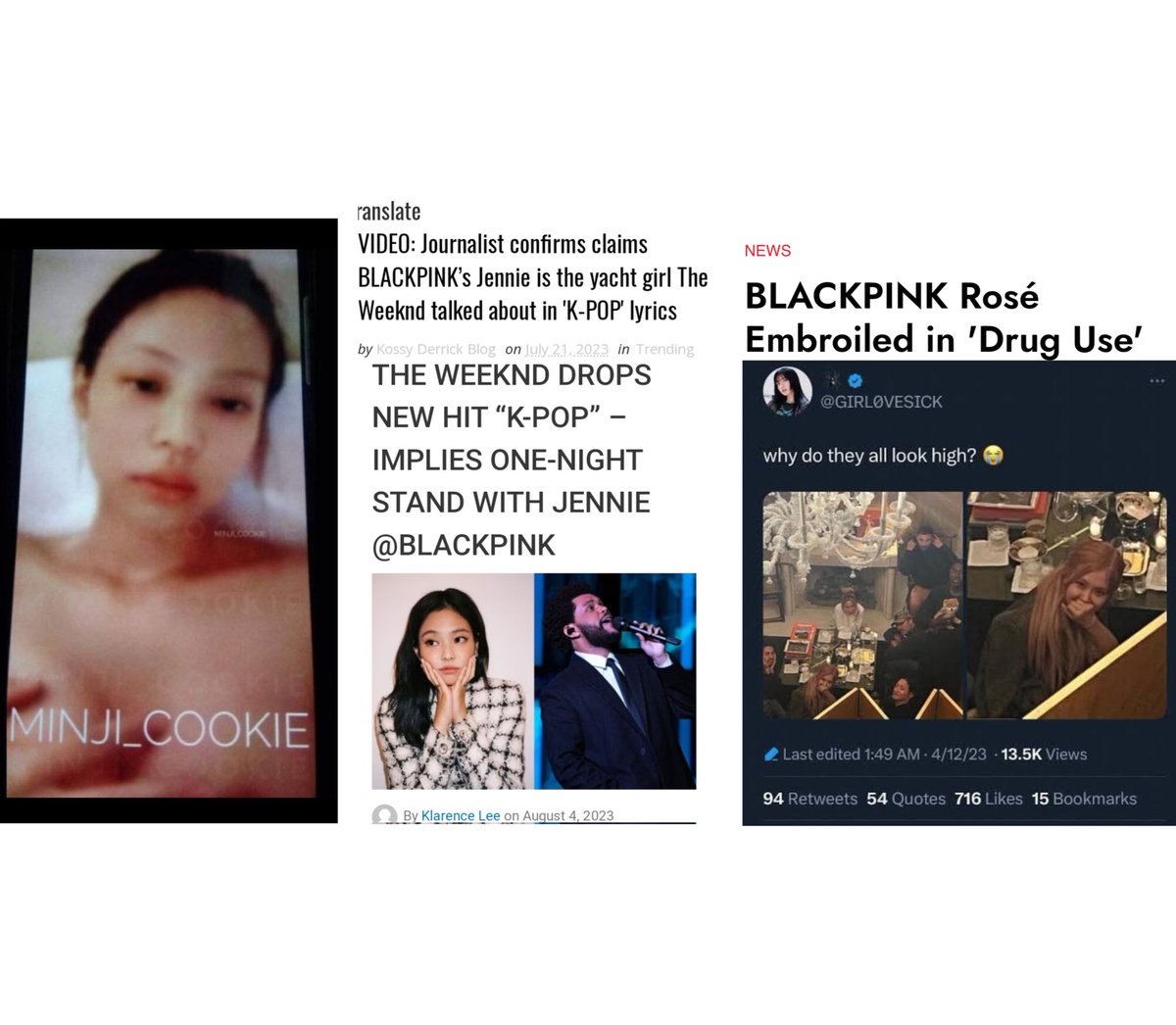 lamees_abc's tweet photo. Drug addict Rosie should be in prison and porn addict Jenny should also be in prison
#rosechallenge💊 https://t.co/Y1o91b9QID