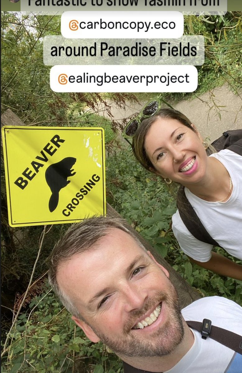 Carbon Copy (@carboncopy_eco) on Twitter photo Thank you to the Ealing Beaver Project and <a href="/ThatVetSean/">Sean McCormack MVB 🏳️🌈🇮🇪(he/him)</a> for showing us around yesterday's incredible beaver restoration site in Paradise Fields! 🦫
We’re excited to share our video with Sean in September as part of our All Nature campaign; watch this space! 🌿 #BeaverRestoration Thank you to the Ealing Beaver Project and <a href="/ThatVetSean/">Sean McCormack MVB 🏳️🌈🇮🇪(he/him)</a> for showing us around yesterday's incredible beaver restoration site in Paradise Fields! 🦫
We’re excited to share our video with Sean in September as part of our All Nature campaign; watch this space! 🌿 #BeaverRestoration