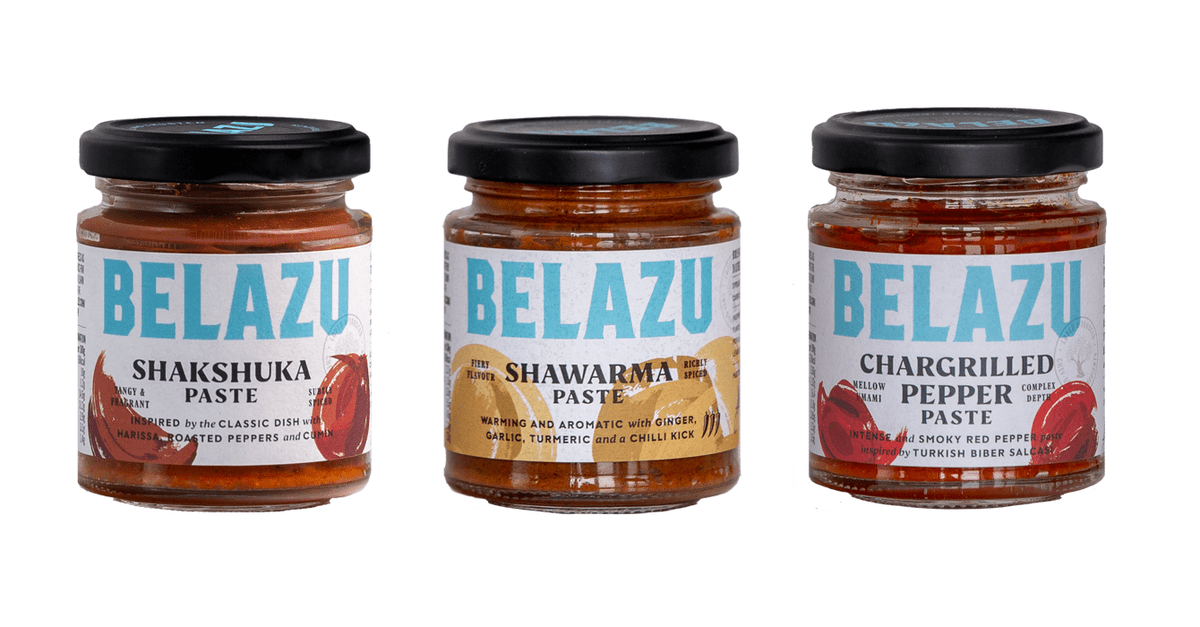 fdnetworkuk's tweet image. Belazu has launched three new cooking pastes—Shakshuka, Shawarma, and Chargrilled Pepper—offering home cooks quick and convenient shortcuts to authentic Middle Eastern and Mediterranean flavors. 
#Belazu #CookingShortcuts

foodanddrinknetwork.co.uk/latest-news/pr…