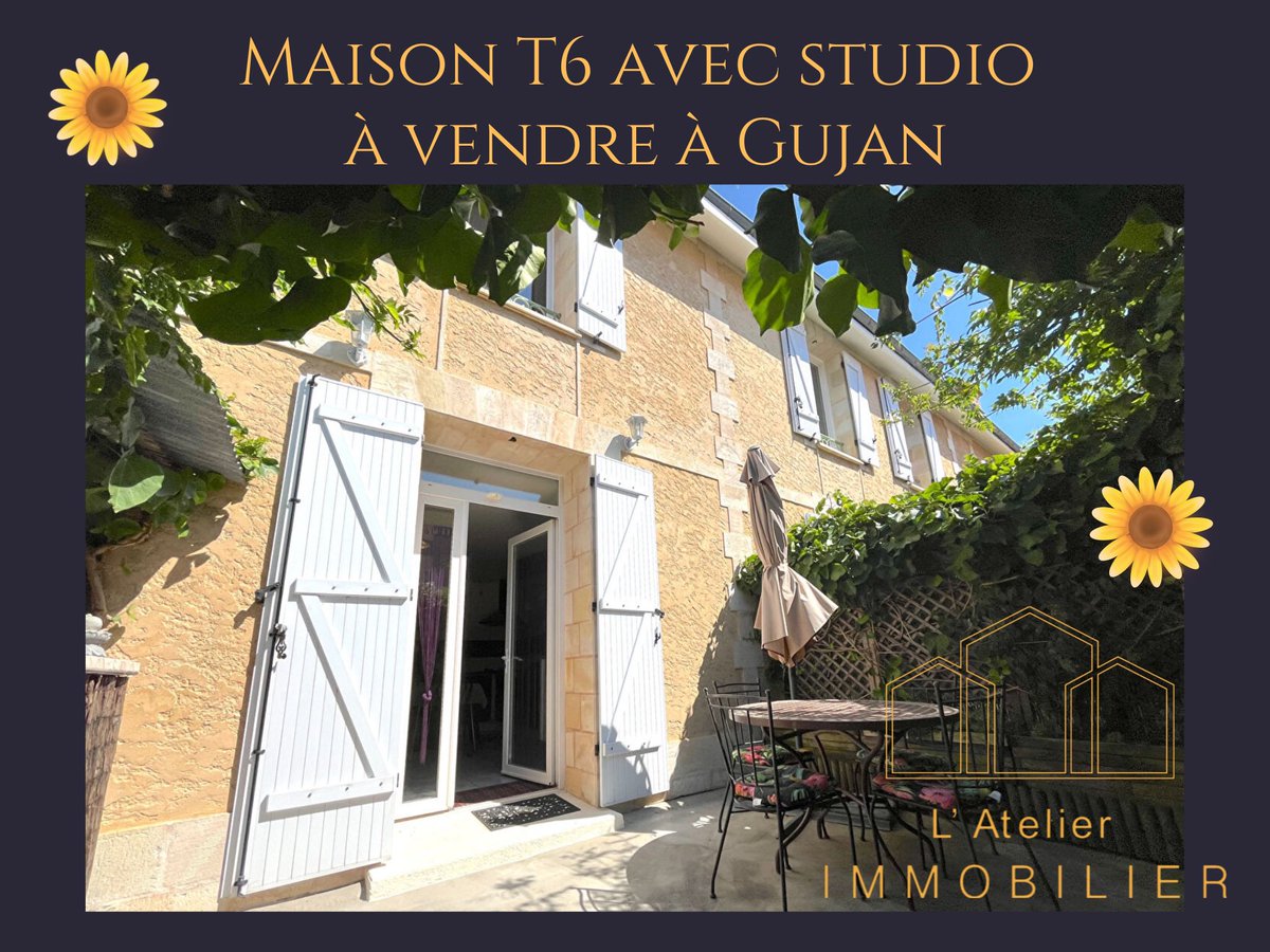 atelier_immo's tweet photo. maison avec studio indépendant À VENDRE

Prix de vente 450 500 € frais d’agence inclus

05.57.16.78.47 

contact@latelier-immo.fr 

#Immobilier  #BassinDAcachon  #gujanmestras  #MaisonAVendre #ProjetImmobilier #AtelierImmobilier #Recommandation #AgenceImmobilière #GujanMaVille https://t.co/iX4CkKKCSY