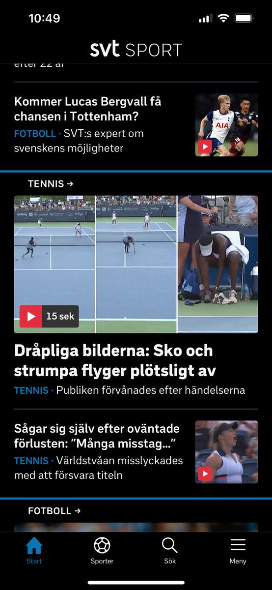 HugoLindmark's tweet photo. Jag väntar fortfarande på att @medierna  ska ta upp det fullständiga public service-haveri som @SVTSport blivit med sin klickbejting. Det är liksom inte journalistik de håller på med.
Jag menar, vad ÄR det här för rubrik och medryckare?!
”Publiken förvånades efter händelserna”. https://t.co/NQs9e3LyW2