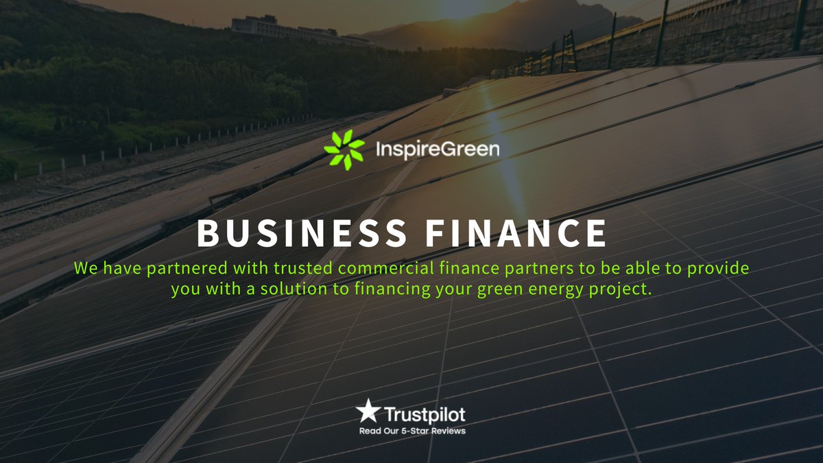 We understand many renewable energy projects carry a high capital expenditure. That’s why we have partnered with trusted commercial finance partners to be able to provide you with a solution to financing your green energy project.

#BusinessFinance #RenewableEnergy #Finance