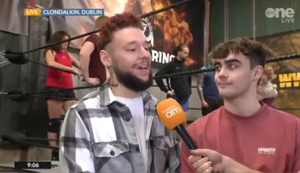 SecondRowCF's tweet image. Look at these two little wrestling angels on the morning TV. ❤️❤️

@NoonanWrestling 
@TheSemTweets 

Yay!