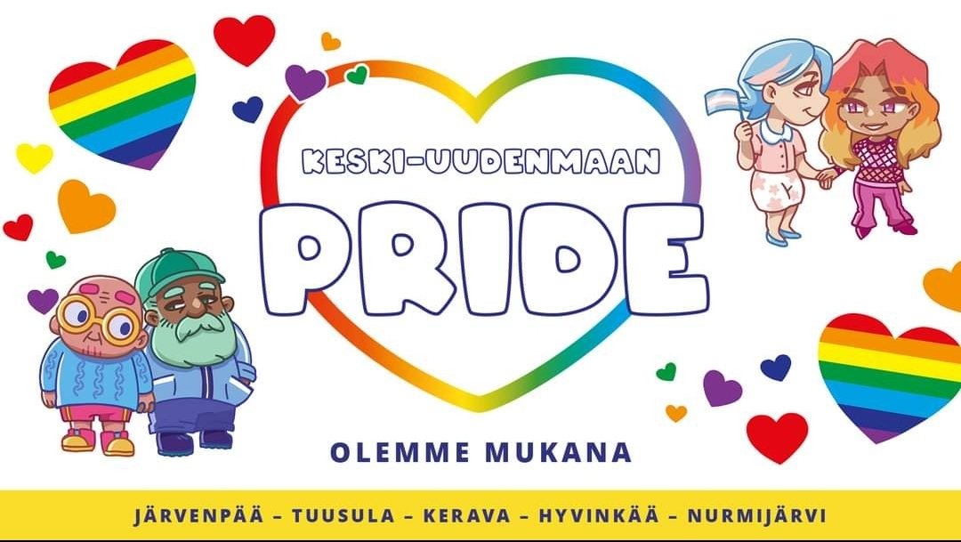 Hyvinkää on tänä vuonna Keski-Uudenmaan Pride-tapahtuman  pääjärjestäjä! 🌈

💛 Olemme mukana myös puistojuhlassa Villatehtaalla tänään pe 16.8. Tehdasmuseon työpajassa tehdään sateenkaarikruunuja klo 16-19. 

Tapahtumiin on vapaa pääsy!

#Hyvinkää #pride #museot