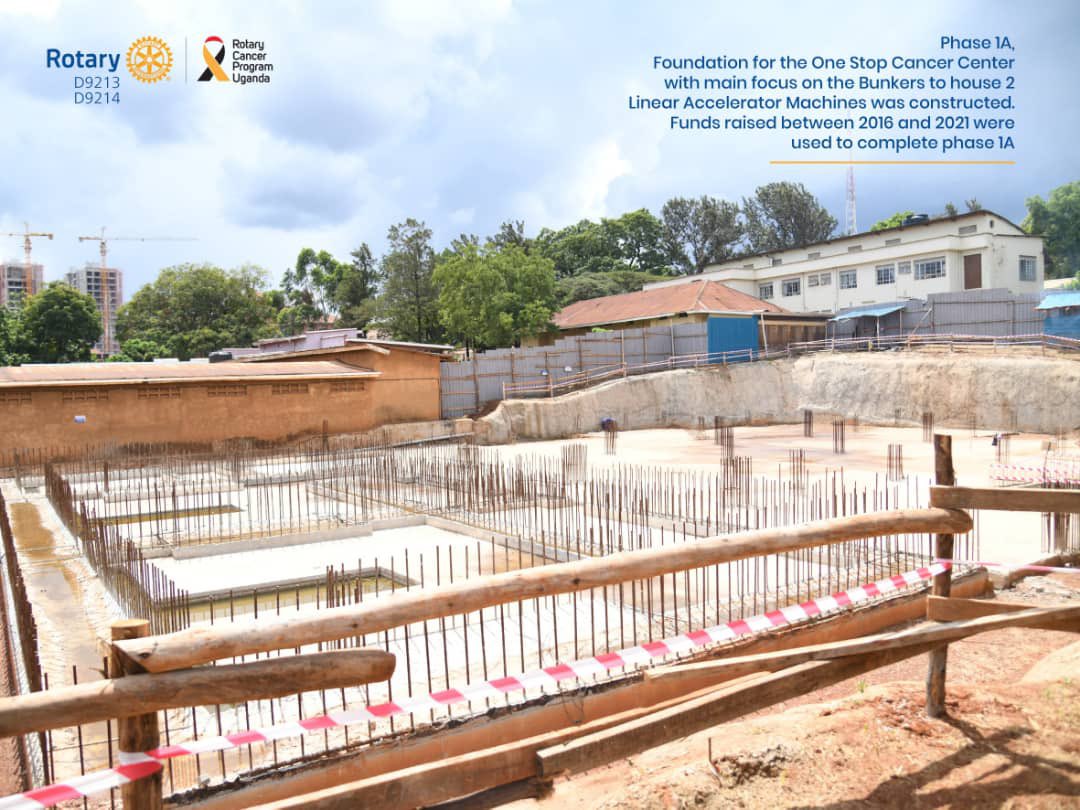 UgRotaryCancerP's tweet photo. #DYN: The funds raised from Rotary Cancer Run from 2016 to 2021 enabled us to set up Phase one A of the one stop cancer centre with main focus on the bunkers to house the Linear Accelerators machines at @NsambyaHospital . #RotaryCancerRun24 https://t.co/P3JmmZ4s5x