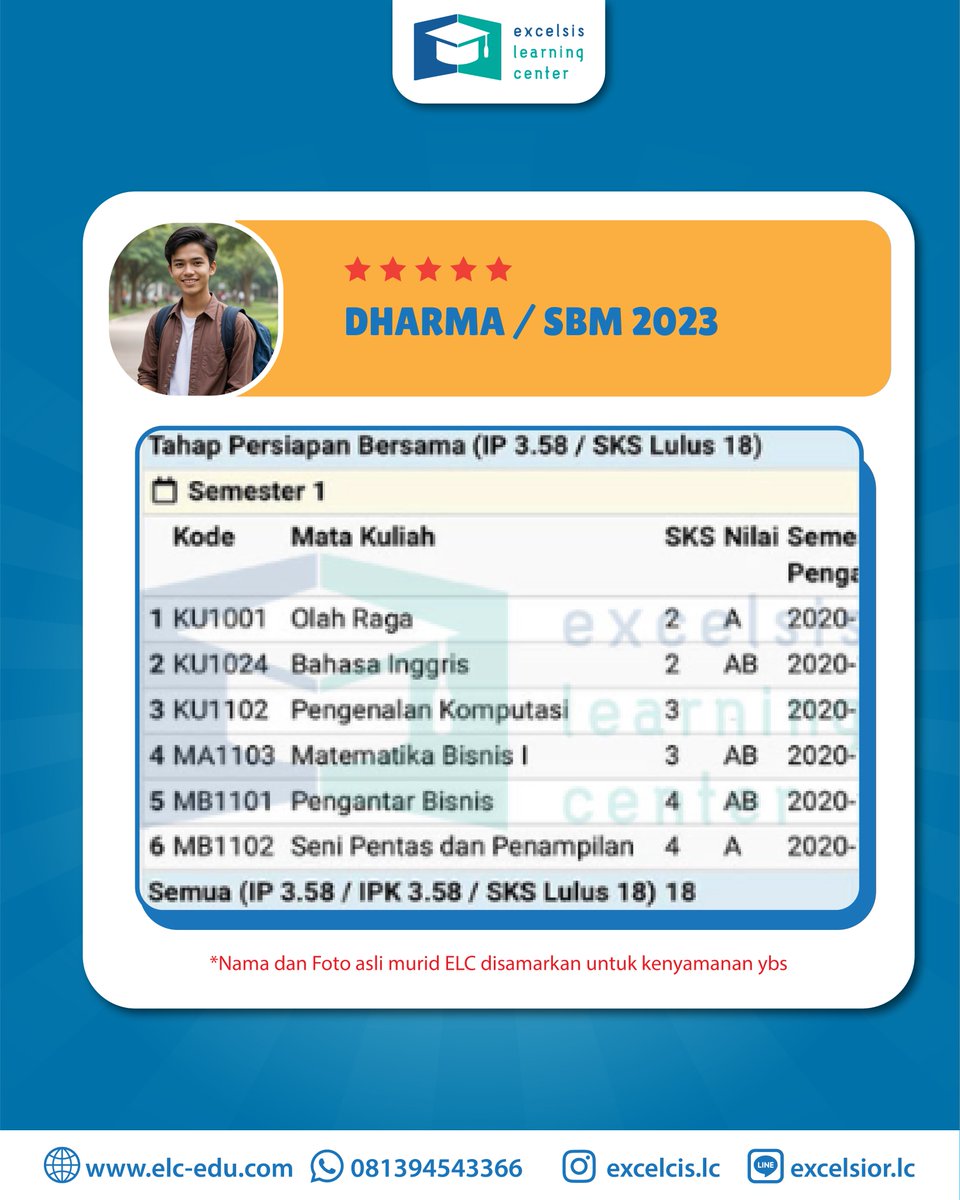 excelsislc's tweet image. 📢OPEN CLASS SBM OFFLINE 📢

Buat kamu maba SBM 2024, ELC lagi buka kesempatan untuk pembentukan grup SBM 2024 🔥

✅SBM Berlima : 2.040.000 2X Pertemuan/Minggu

[KELAS DIMULAI SEPTEMBER 2024]