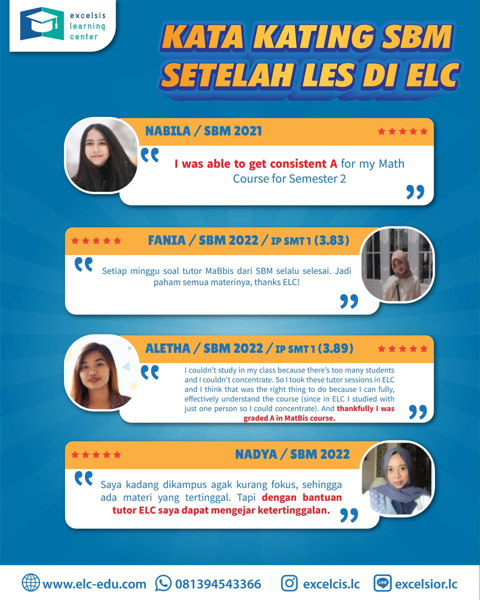 excelsislc's tweet image. 📢OPEN CLASS SBM OFFLINE 📢

Buat kamu maba SBM 2024, ELC lagi buka kesempatan untuk pembentukan grup SBM 2024 🔥

✅SBM Berlima : 2.040.000 2X Pertemuan/Minggu

[KELAS DIMULAI SEPTEMBER 2024]