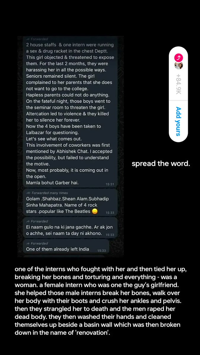 Alatovibe's tweet photo. What you think a about that information?  Is that true or false! If true then Police kiya kar rahi hai ? #WeWantJustice 
#RGKarCollege 
#Uttarakhand https://t.co/EK01CzpISe
