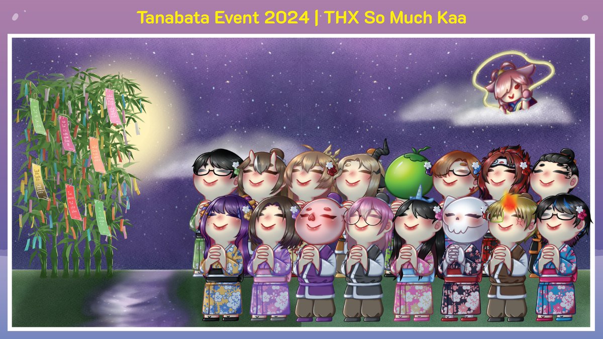 JetJerry0's tweet image. ขอบคุณทุกท่านที่มาร่วมจอยกิจทานาบาตะนะคะ มุ่งทำแต่กิจใหม่เลยไม่ได้ทำภาพรวมกิจนี้สักที แง้🐰🎋✨

Thank you so much for joining the Tanabata event. I've been focusing on Mother's Day event, so i didn't do the big thanks pic yet. My bad!🐰🎋✨
#JetJJerry #JetJJerryEvent