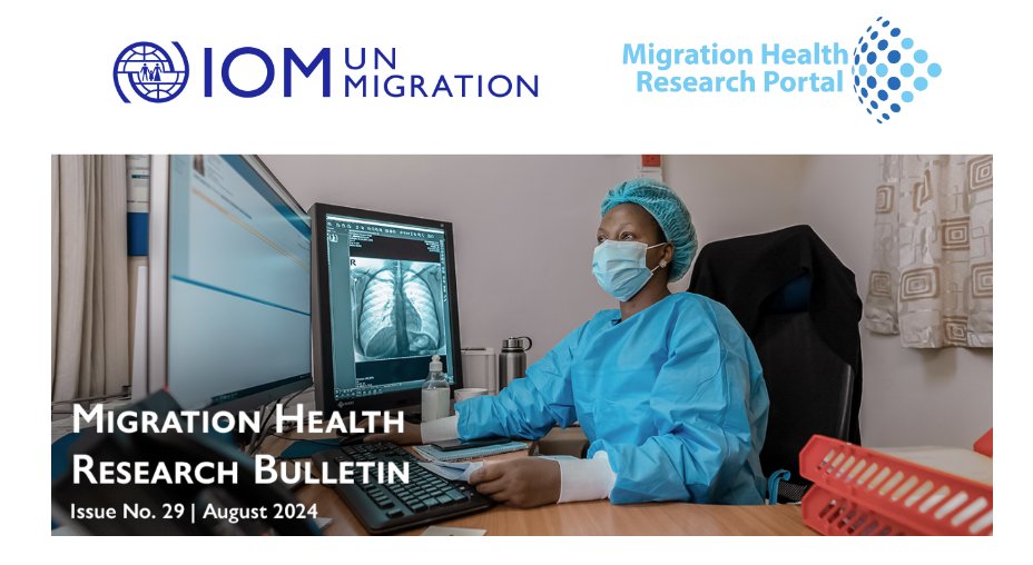 IOM Migration Health (@health_iom) on Twitter photo 📢The 29th edition of the <a href="/Health_IOM/">IOM Migration Health</a> Migration Health Research Bulletin is out!
Including:
🎙️ A podcast on the prevalence of tobacco smokers among patients with TB and people living with HIV
📰The latest publications on migration health
➡️bit.ly/3X4QVcS 📢The 29th edition of the <a href="/Health_IOM/">IOM Migration Health</a> Migration Health Research Bulletin is out!
Including:
🎙️ A podcast on the prevalence of tobacco smokers among patients with TB and people living with HIV
📰The latest publications on migration health
➡️bit.ly/3X4QVcS