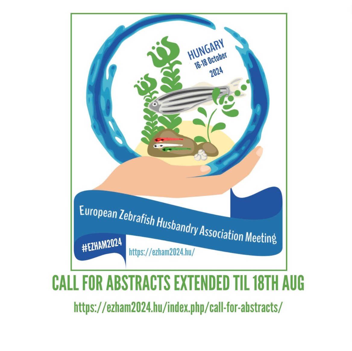 Preparations for the 2nd European Zebrafish Meeting are well underway and a detailed programme is now on the website www.ezham2024.hu/index.php/prog…
We have some exciting sessions and warmly welcome your abstracts for consideration as a poster or short talk #zebrafish