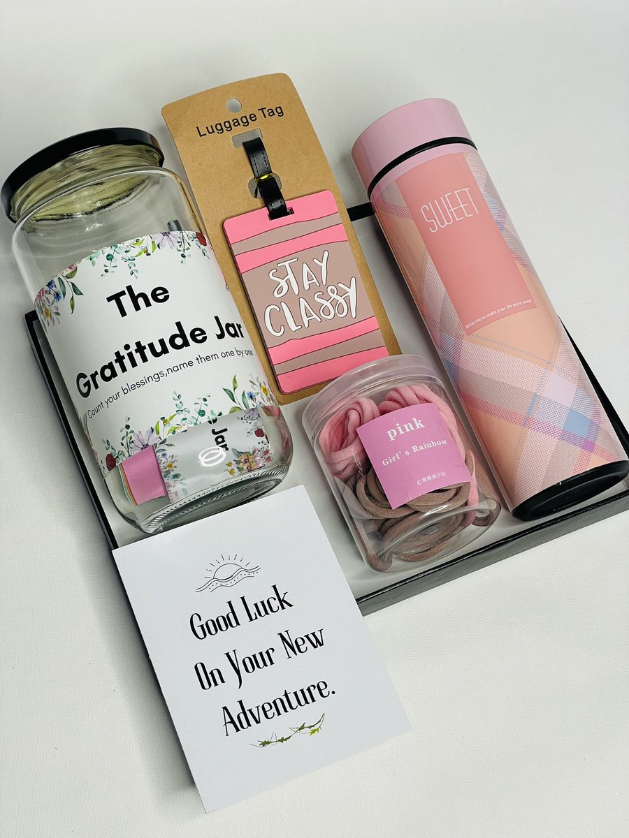 thefinelot's tweet photo. A Good Luck On Your New Adventure gift package at only 120k .
WhatsApp 0784612417 to order.
#TheFineLot #onlinegiftshop #giftideasuganda #goodluck #newadventures #giftideas #giftshop #smallbusiness #productphotography #giftlovers #pink #cutesy #demure #verydemure https://t.co/0cnIViKZvk